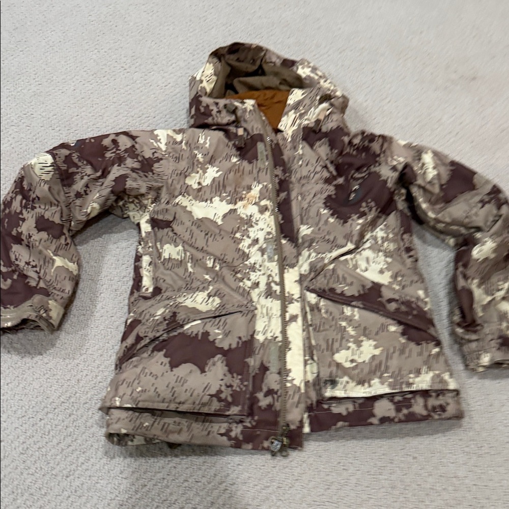 Volcom Kids Brown and Cream Puffer Jacket